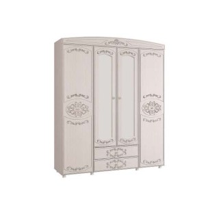 М/С КАРОЛИНА ШКАФ 4-Х ДВЕРНЫЙ КОМБИНИРОВАННЫЙ ОЛМЕКО